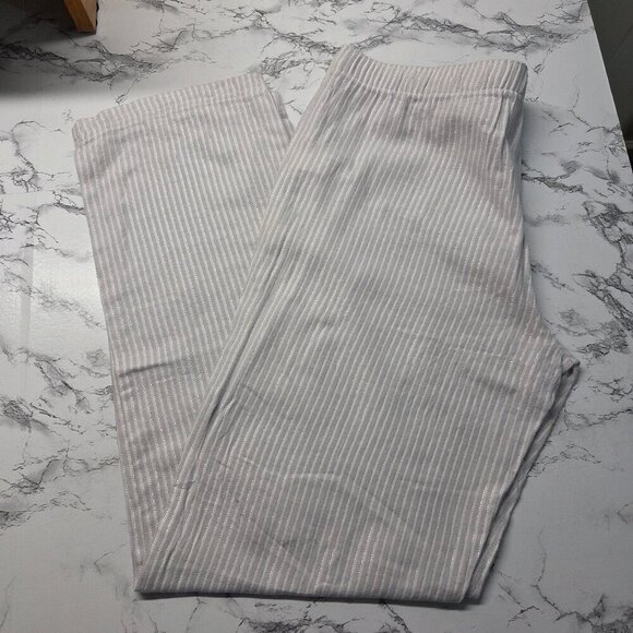 Gapbody Other - Gapbody Large Light Gray Metallic Drawstring Lightweight Cotton Lounge Pants